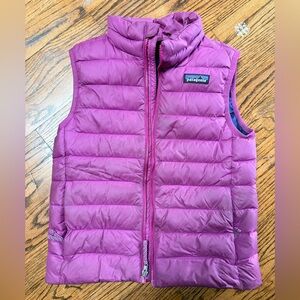 Patagonia Down Sweater Vest, girls size 5